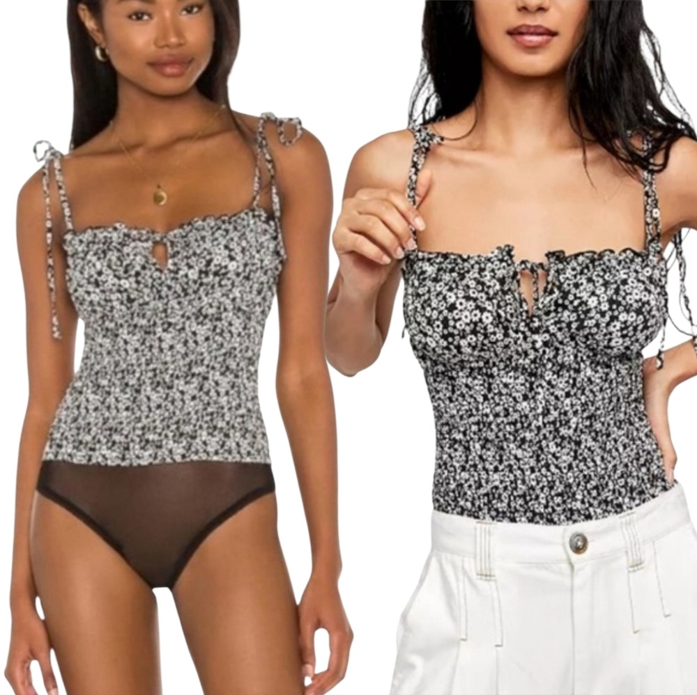 🆕️Bardot Floral Bodysuit, NWT